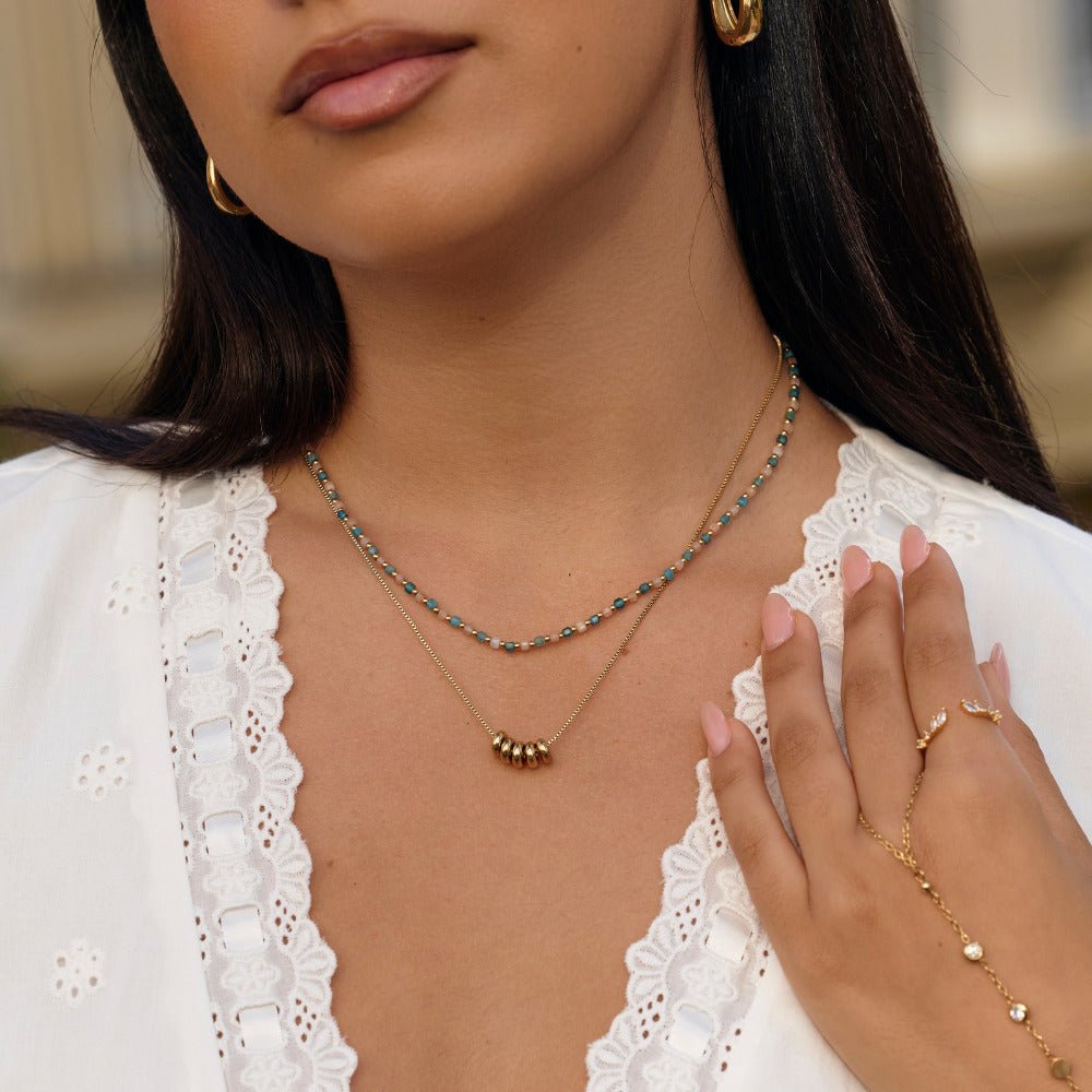 Serene Blue Bead Necklace - Beautiful Earth Boutique