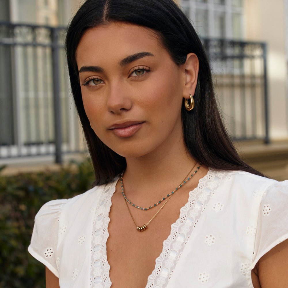 Serene Blue Bead Necklace - Beautiful Earth Boutique