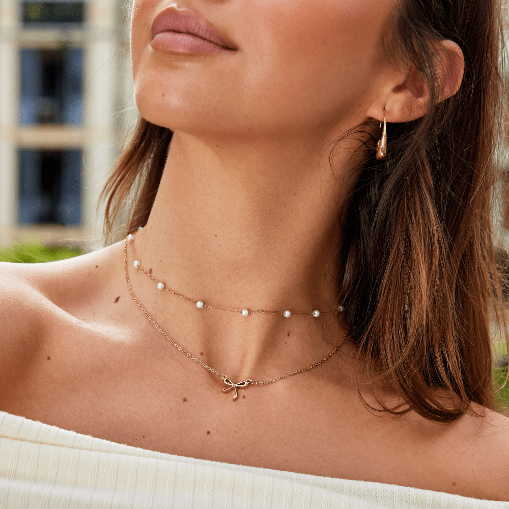 Serenity Bow Pendant Necklace - Beautiful Earth Boutique