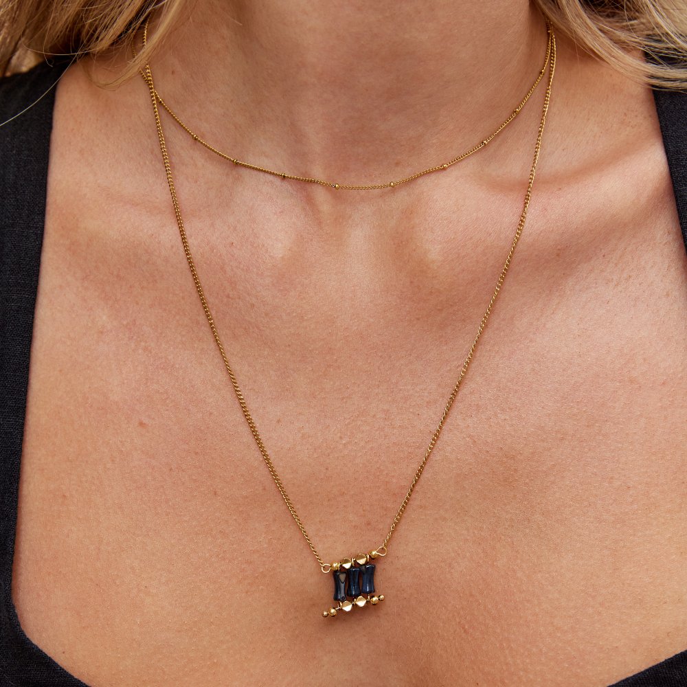 Sierra Midnight Pendant Necklace - Beautiful Earth Boutique