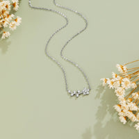Silver Crystal Vine Necklace - Beautiful Earth Boutique