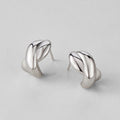 Silver Dakota Twisted Earrings - Beautiful Earth Boutique