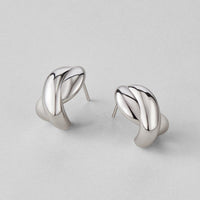 Silver Dakota Twisted Earrings - Beautiful Earth Boutique