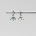 Silver Marquise Petal Drop Earrings - Beautiful Earth Boutique