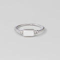 Silver Moonlight Pearl Shell Ring - Beautiful Earth Boutique
