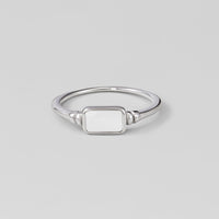 Silver Moonlight Pearl Shell Ring - Beautiful Earth Boutique