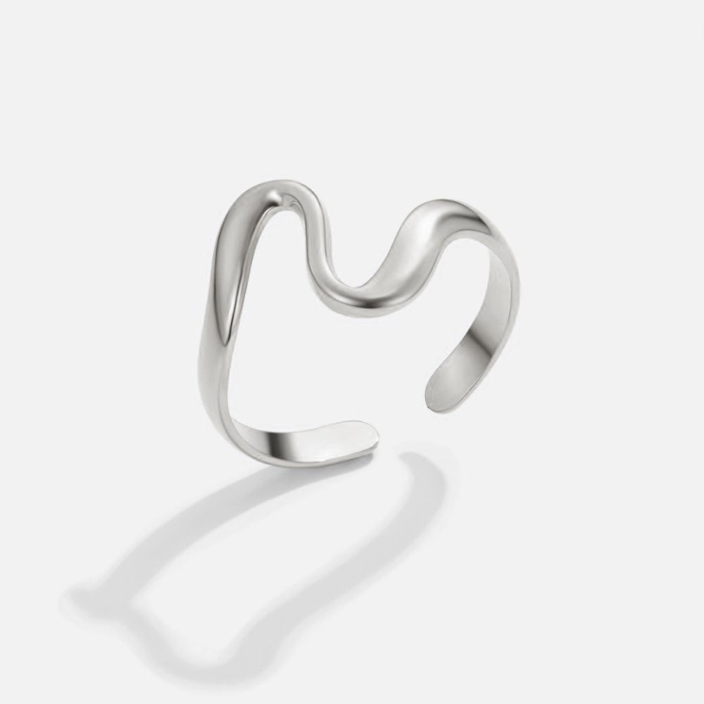 Silver Wave Ring - Beautiful Earth Boutique