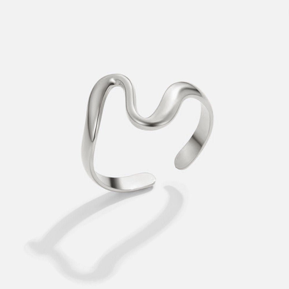 Silver Wave Ring - Beautiful Earth Boutique