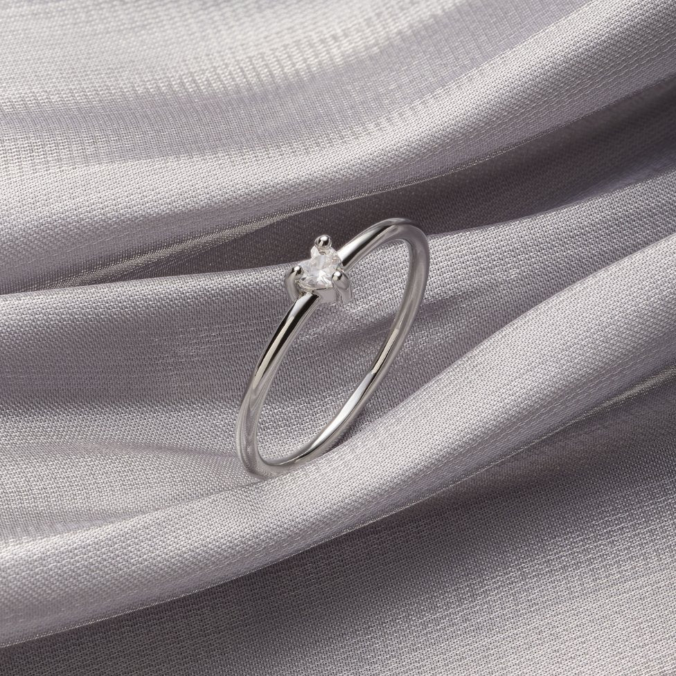 'Small Love' Crystal Heart Ring - Beautiful Earth Boutique