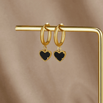 'Tainted Hearts' Hoop Earrings - Beautiful Earth Boutique