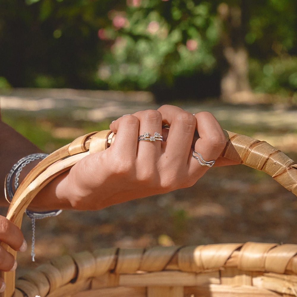 Tiny Petal Silver Ring - Beautiful Earth Boutique