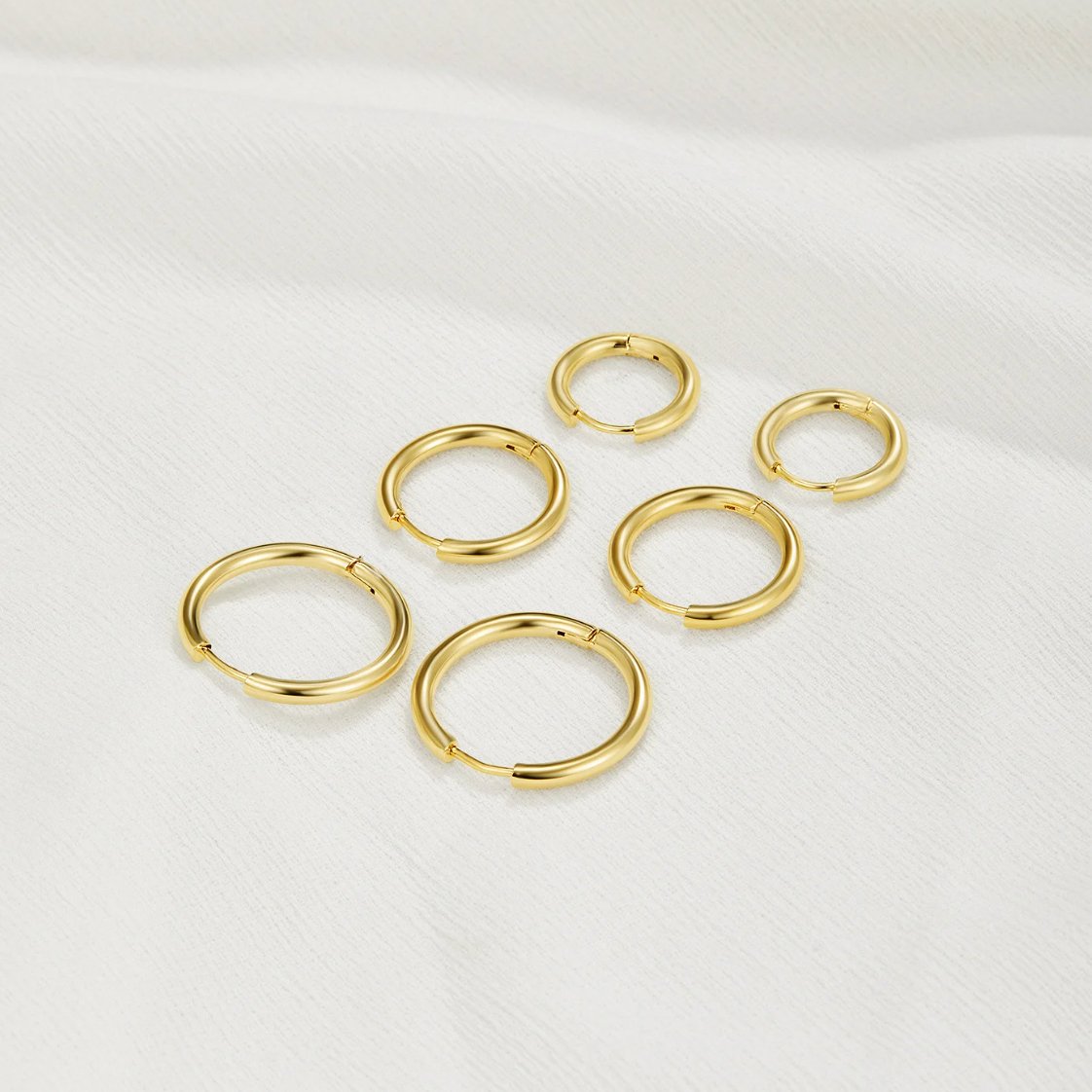 Triple Hoop Earrings Set - Beautiful Earth Boutique