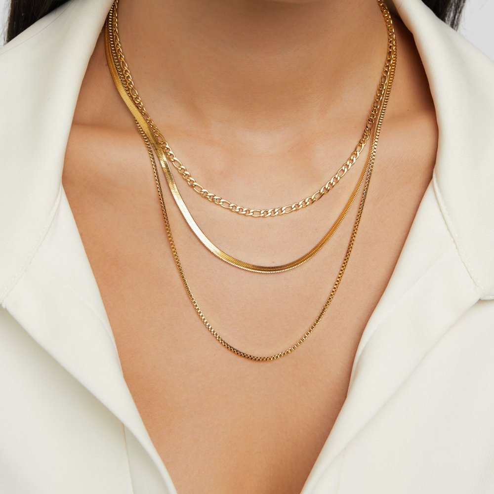 Vienna Layered Chain Necklace - Beautiful Earth Boutique