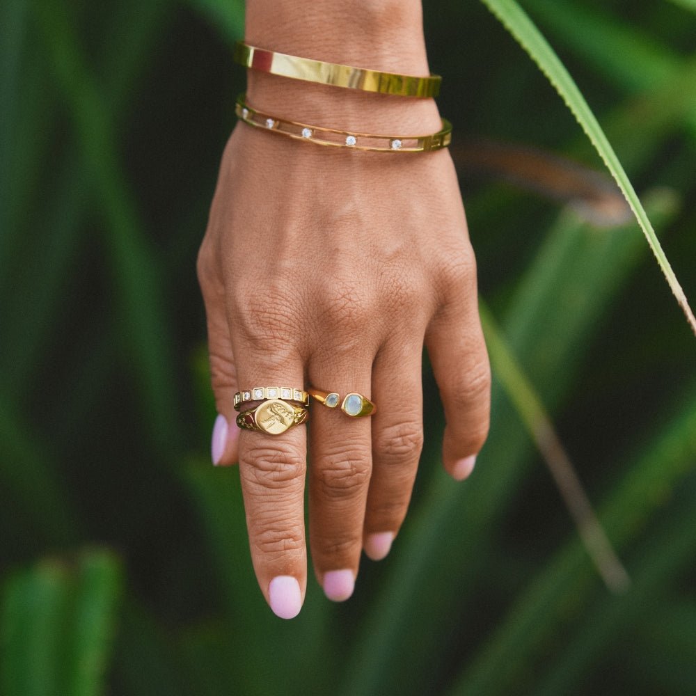 Vintage Aquamarine Wrap Ring - Beautiful Earth Boutique