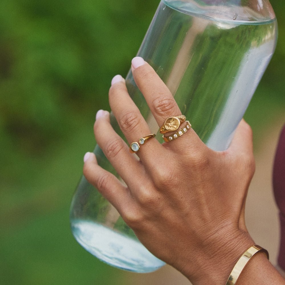 Vintage Aquamarine Wrap Ring - Beautiful Earth Boutique