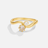 Yaseena Double Pearl & Crystal Ring - Beautiful Earth Boutique