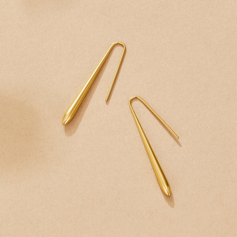 Zia Gold Drop Earrings - Beautiful Earth Boutique