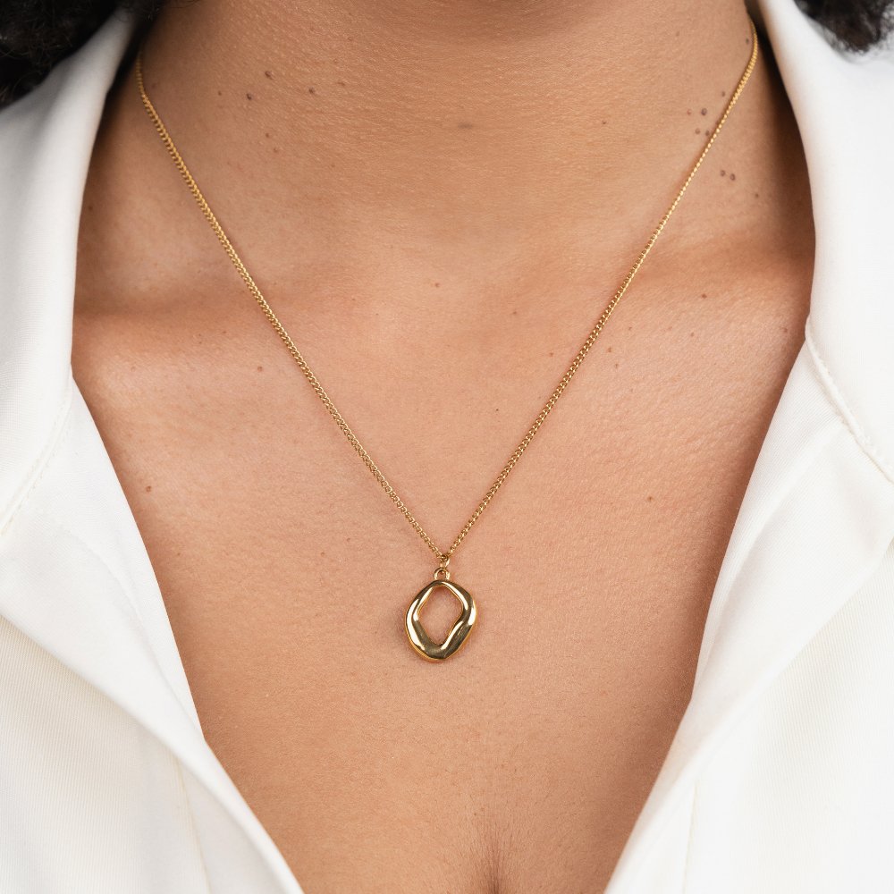 Zola Geometric Gold Necklace - Beautiful Earth Boutique